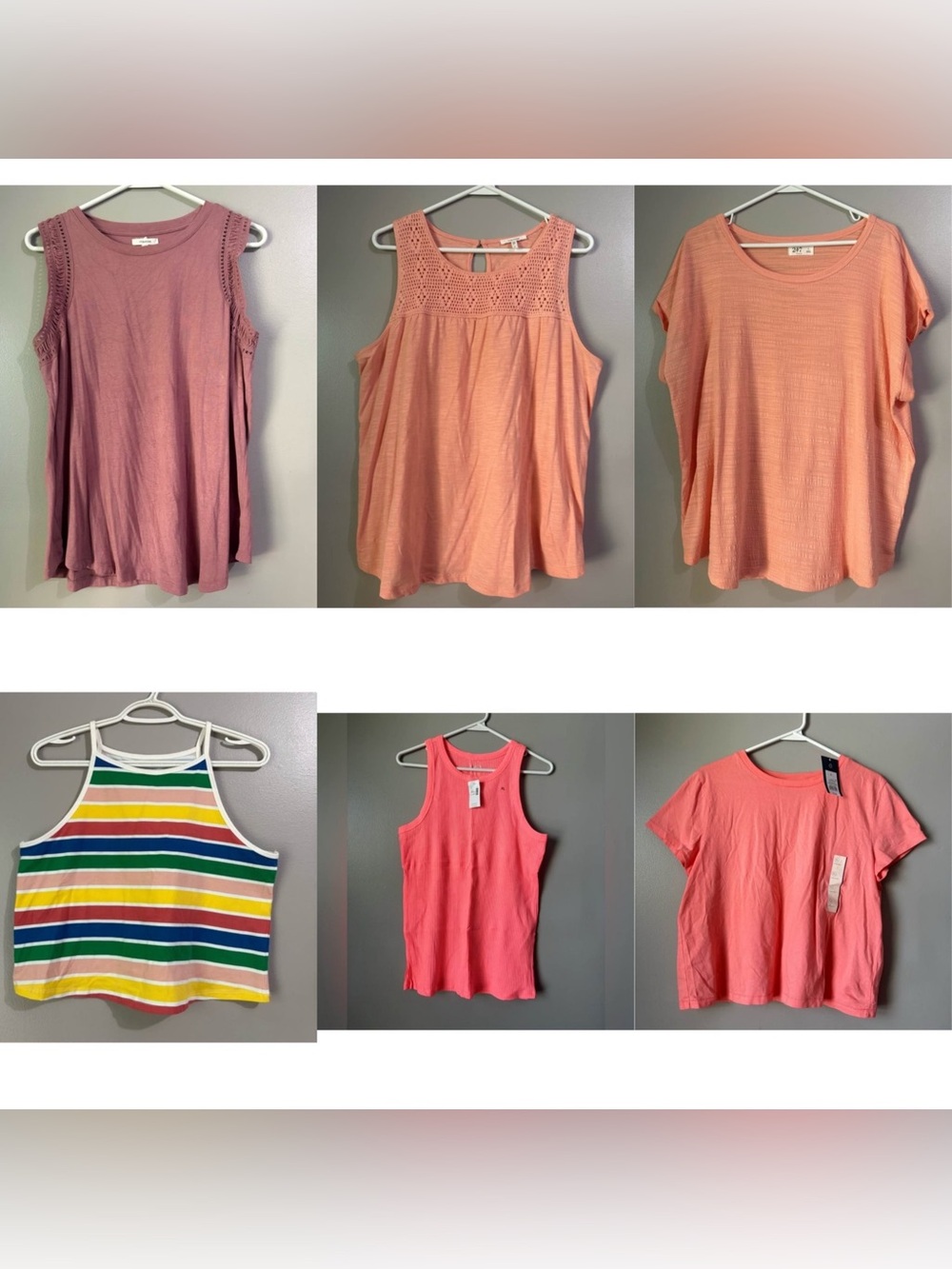 Lot of 6 women’s tees/tanks